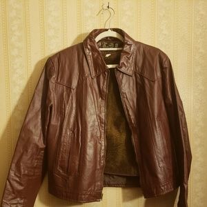 Vintage Leather Lined Jacket